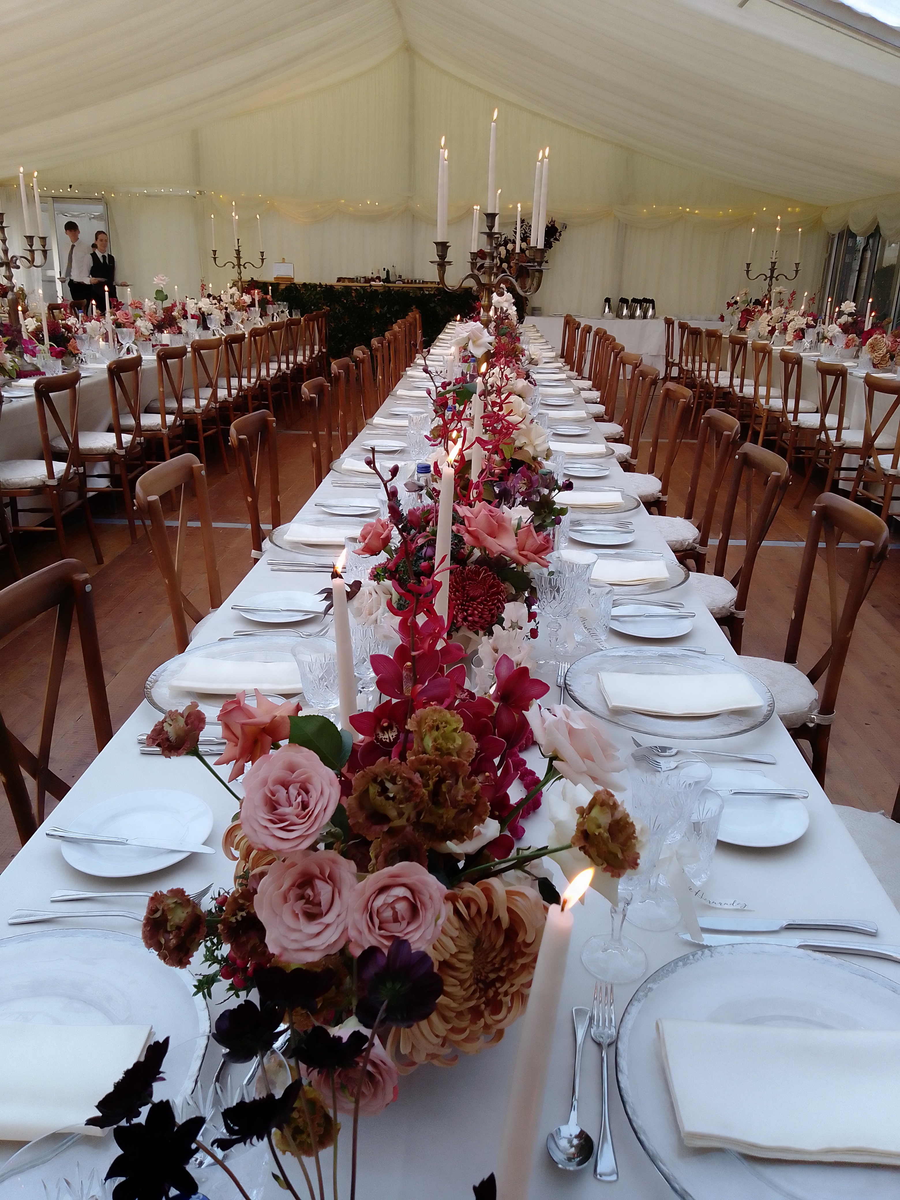 Table hire for wedding